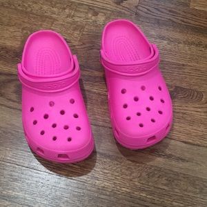 Pink Crocs